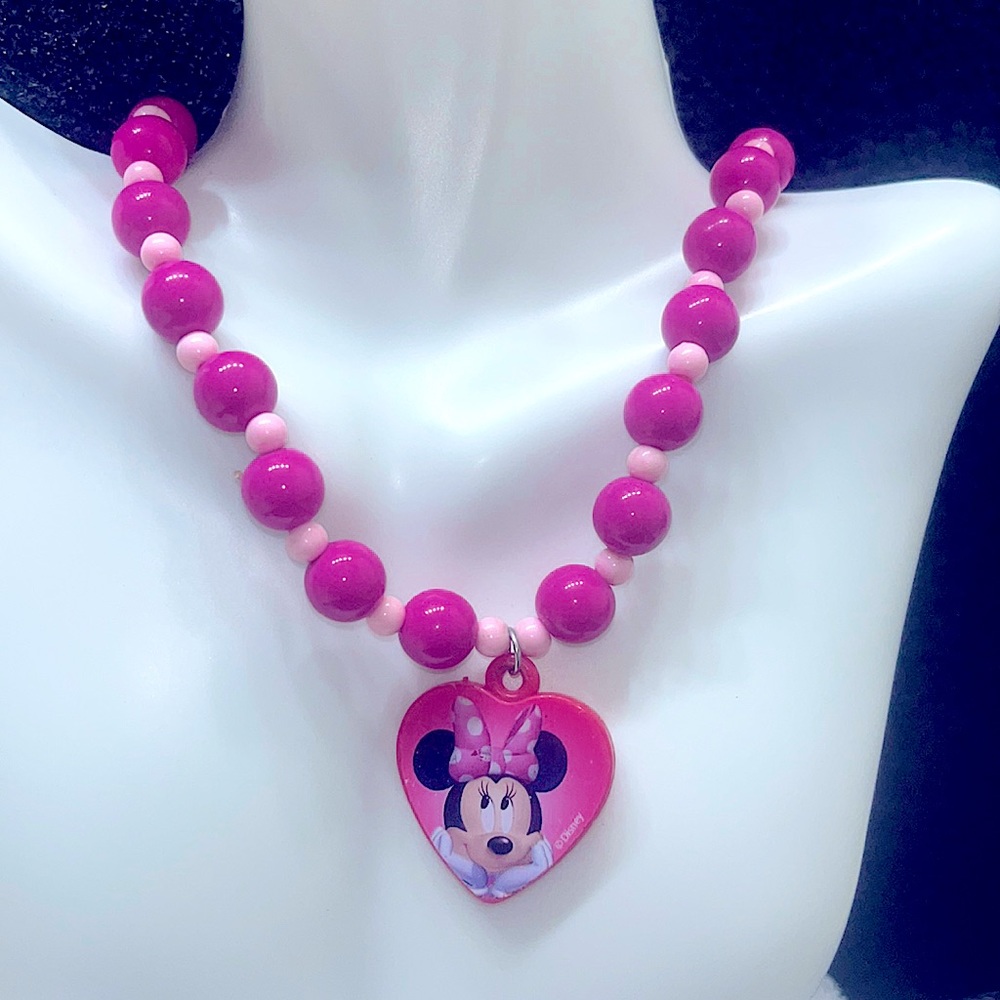 Pink Mickey-Mouse Necklace